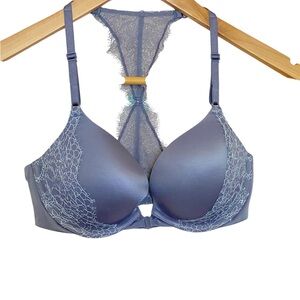 Victoria's Secret Very Sexy Blue Lace Racerback Bra